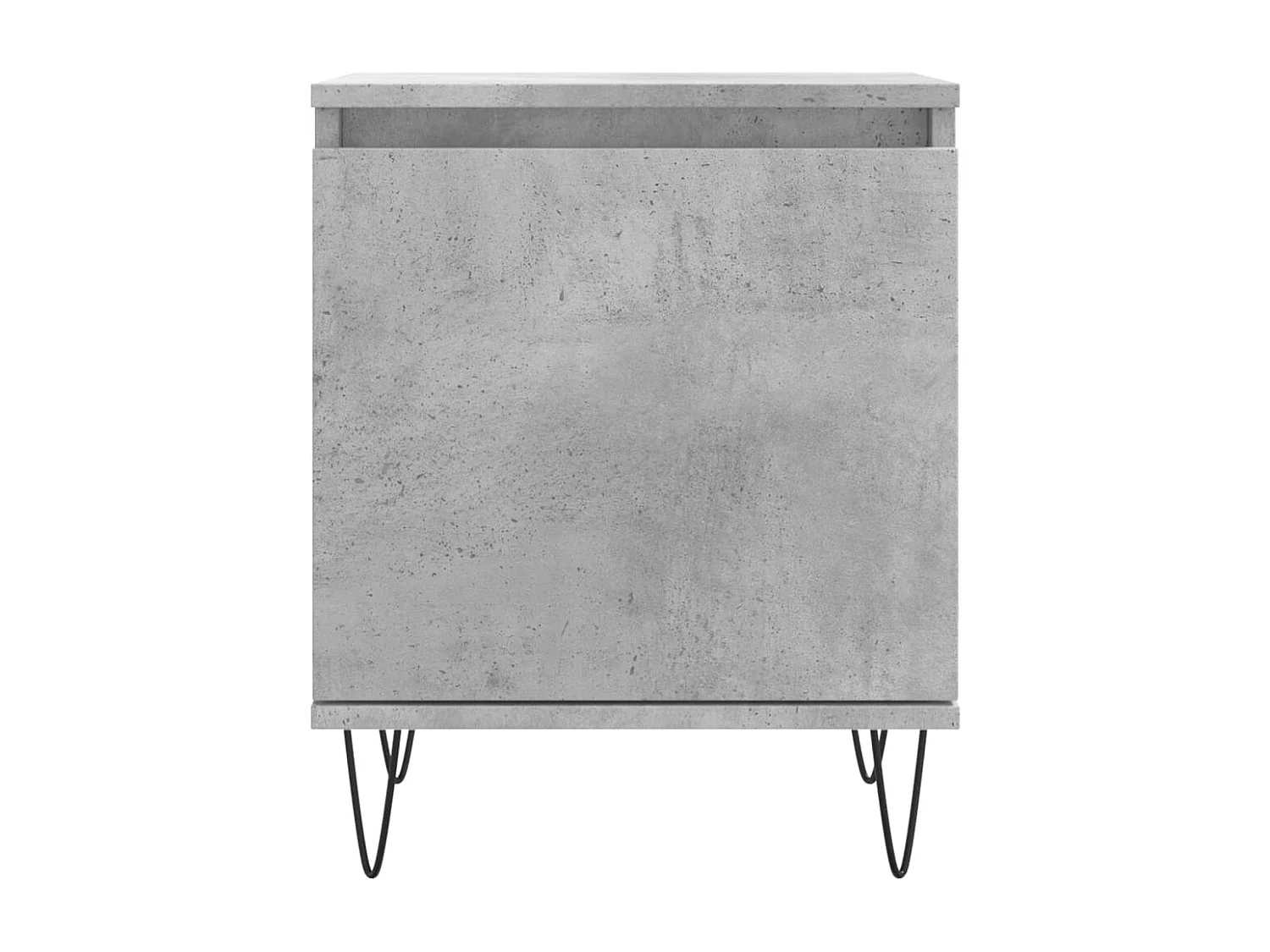 Nachttisch 2er Set-Beistelltisch-Nachttischkommode Betongrau 40x30x50 cm Holzwerkstoff SHL4527