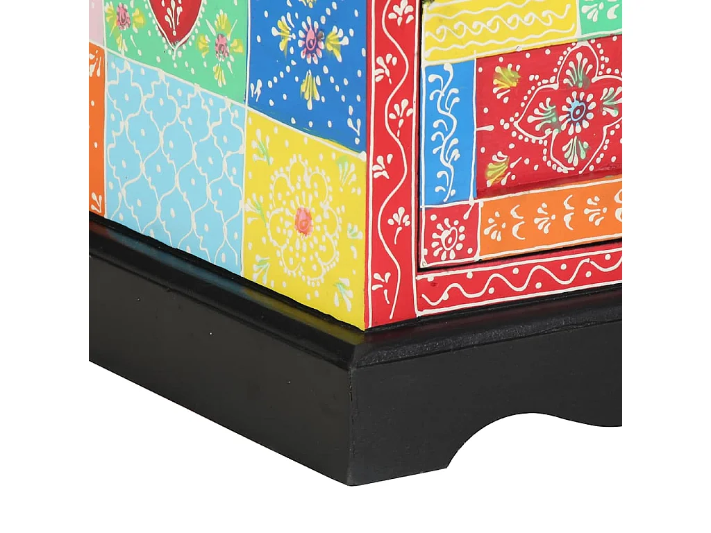 Mesita de Noche | Armario de Noche | Mesilla de noche con cajón Multicolor 40x35x45 cm