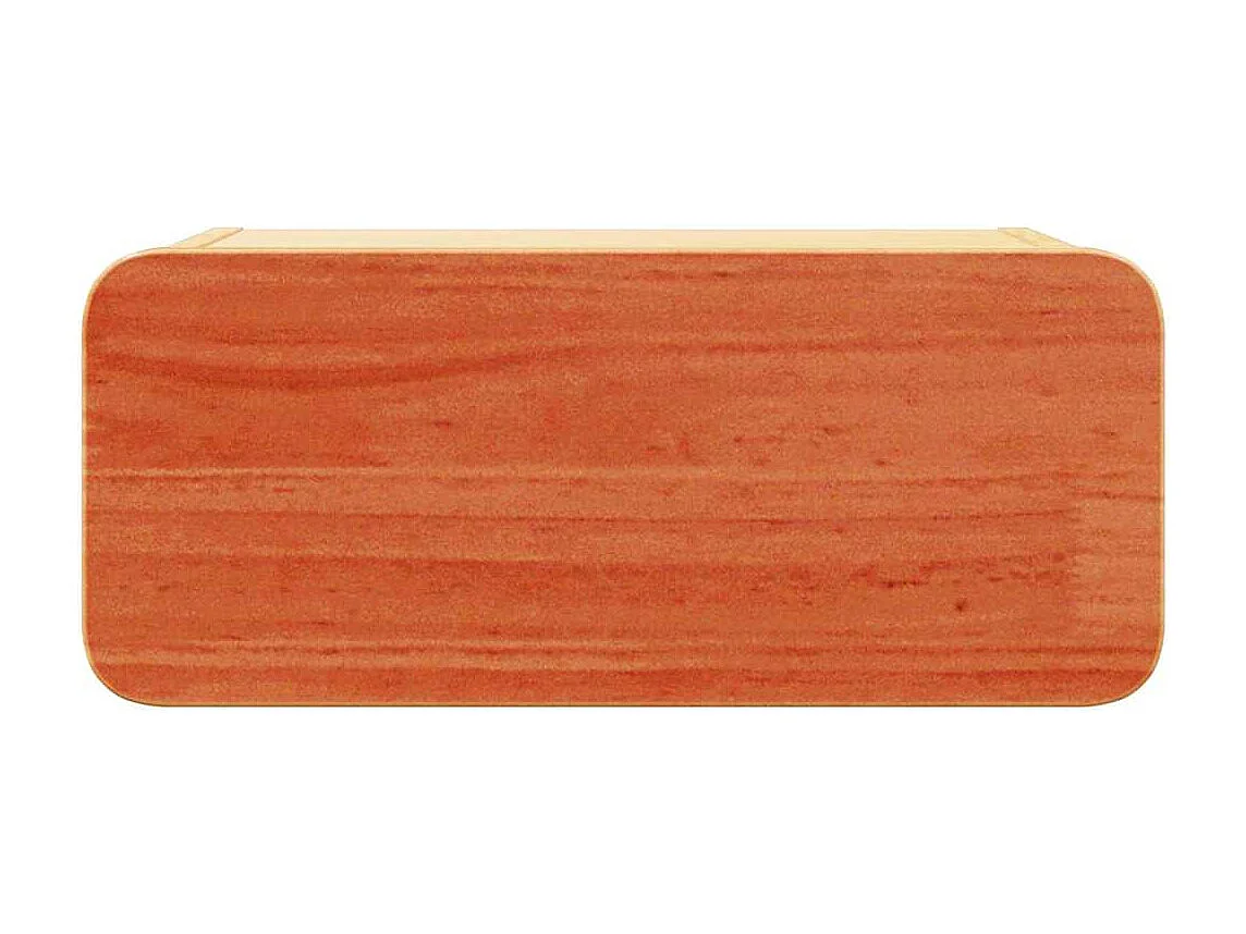 Mesa de Noche | Mesa auxiliar con cajón 2 uds. Marrón cera 39x34x16.5 cm