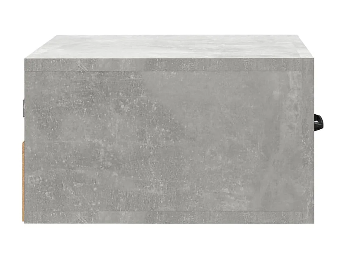 Mesitas de noche | Mesilla de noche de pared 2 uds color gris hormigón 35x35x20 cm