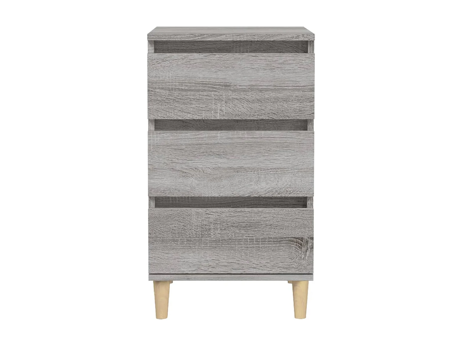 Nachttisch-Beistelltisch Grau Sonoma 40x35x70 cm Holzwerkstoff SHL78703