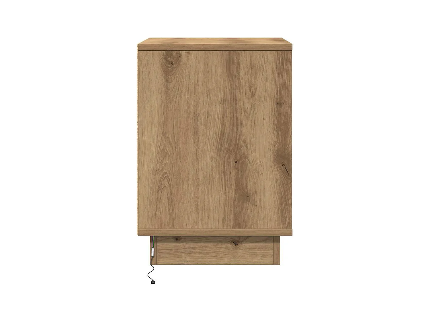 Mesita de Noche | Armario de Noche 2 uds Roble artisan 39x34.5x50 cm