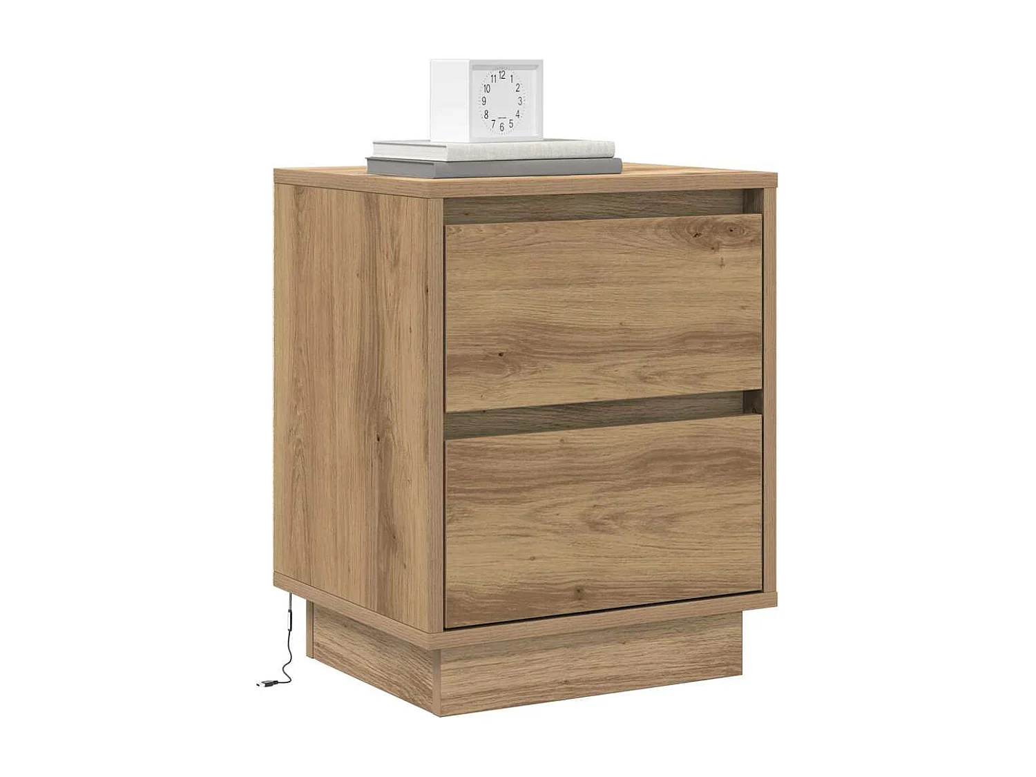 Nachttisch 2er Set-Beistelltisch Artisan-Eiche 39 x 34,5 x 50 cm Holzwerkstoff SHL32842