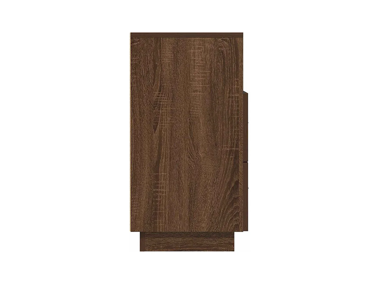 Mesillas de noche | Mesita de noche 2 uds con 2 cajones roble marrón 36x36x68 cm