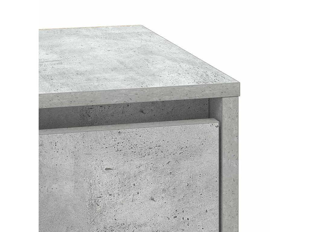 Nachttisch-Beistelltisch Beton Grau 39 x 34,5 x 50 cm Holzwerkstoff SHL25843