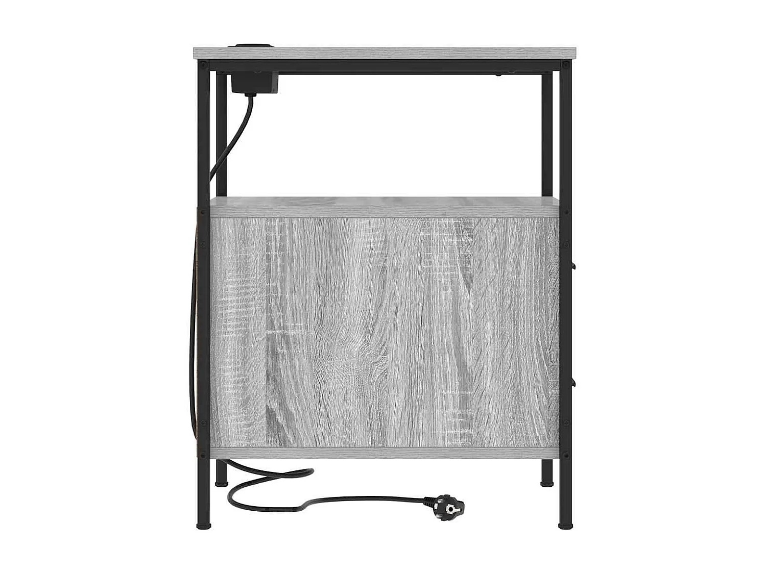 Nachttisch-Beistelltisch Graues Sonoma 30 x 48 x 61 cm Holzwerkstoff SHL31991