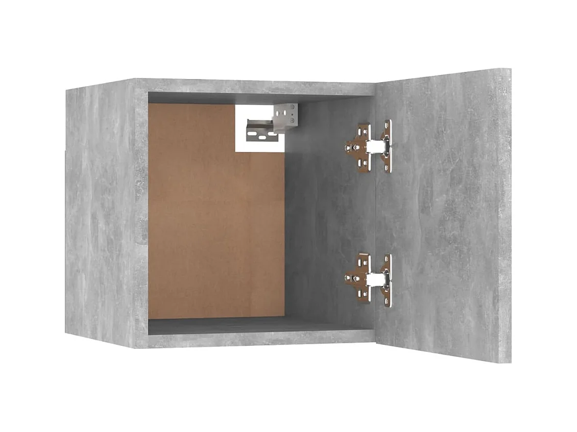 Mesitas de noche | Mesilla de noche 2 unidades gris hormigón 30,5x30x30cm