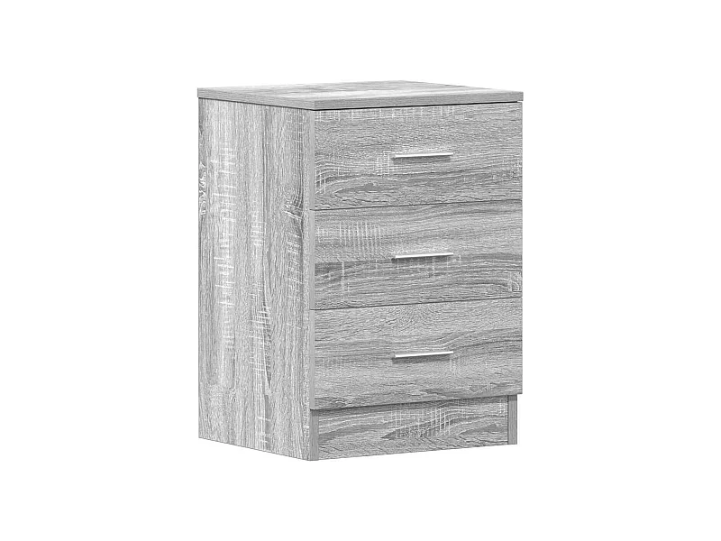 Mesa de Cabeceira | Criado-mudo Moderno 38x35x56 cm derivados de madeira cinzento sonoma