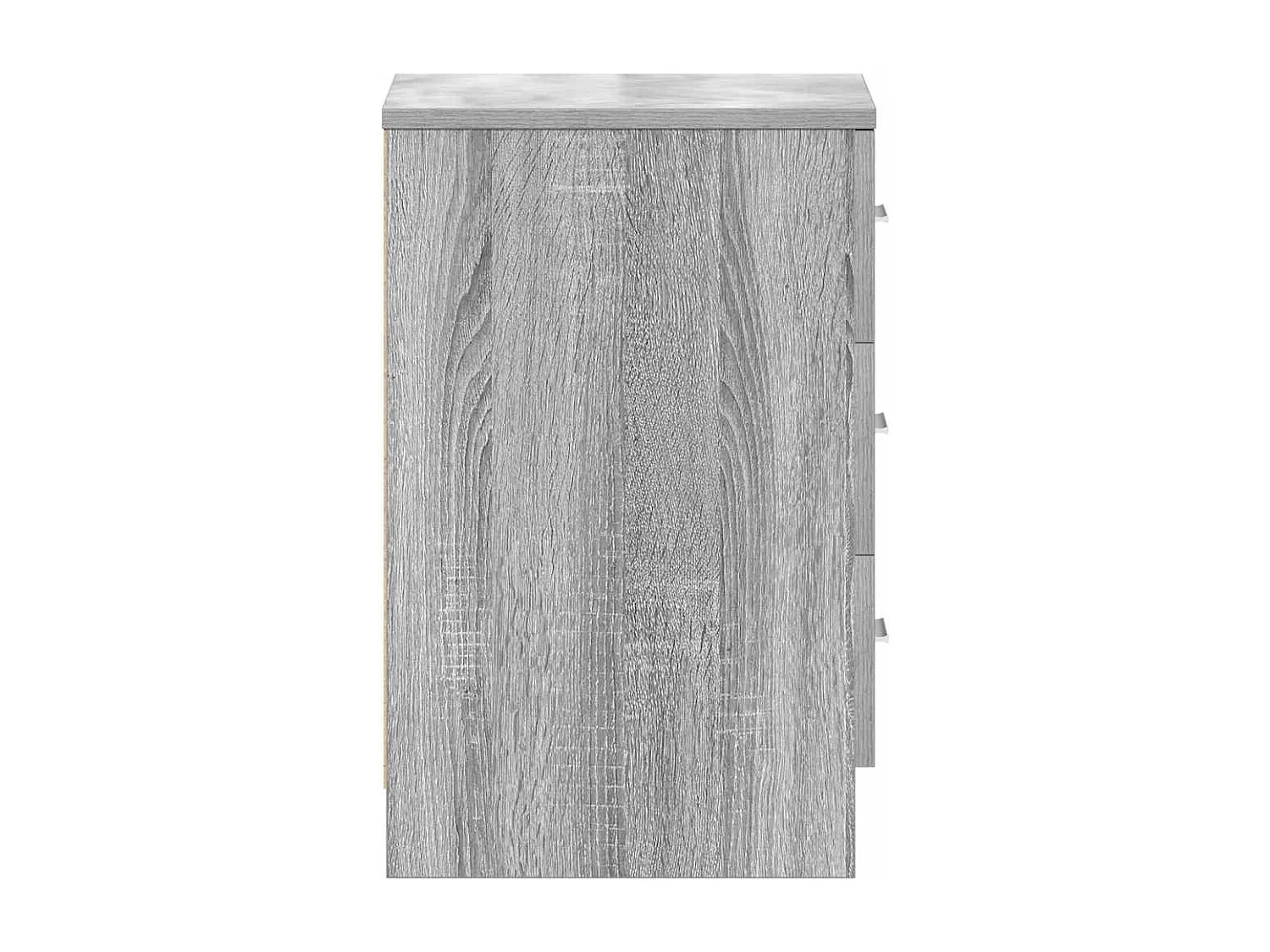 Mesita de noche | Mesilla de noche madera contrachapada gris Sonoma 38x35x56 cm