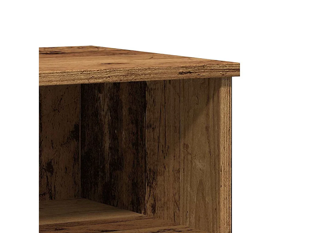 Nachttisch-Beistelltisch Altholz-Optik 40x35x50 cm Holzwerkstoff SHL67049