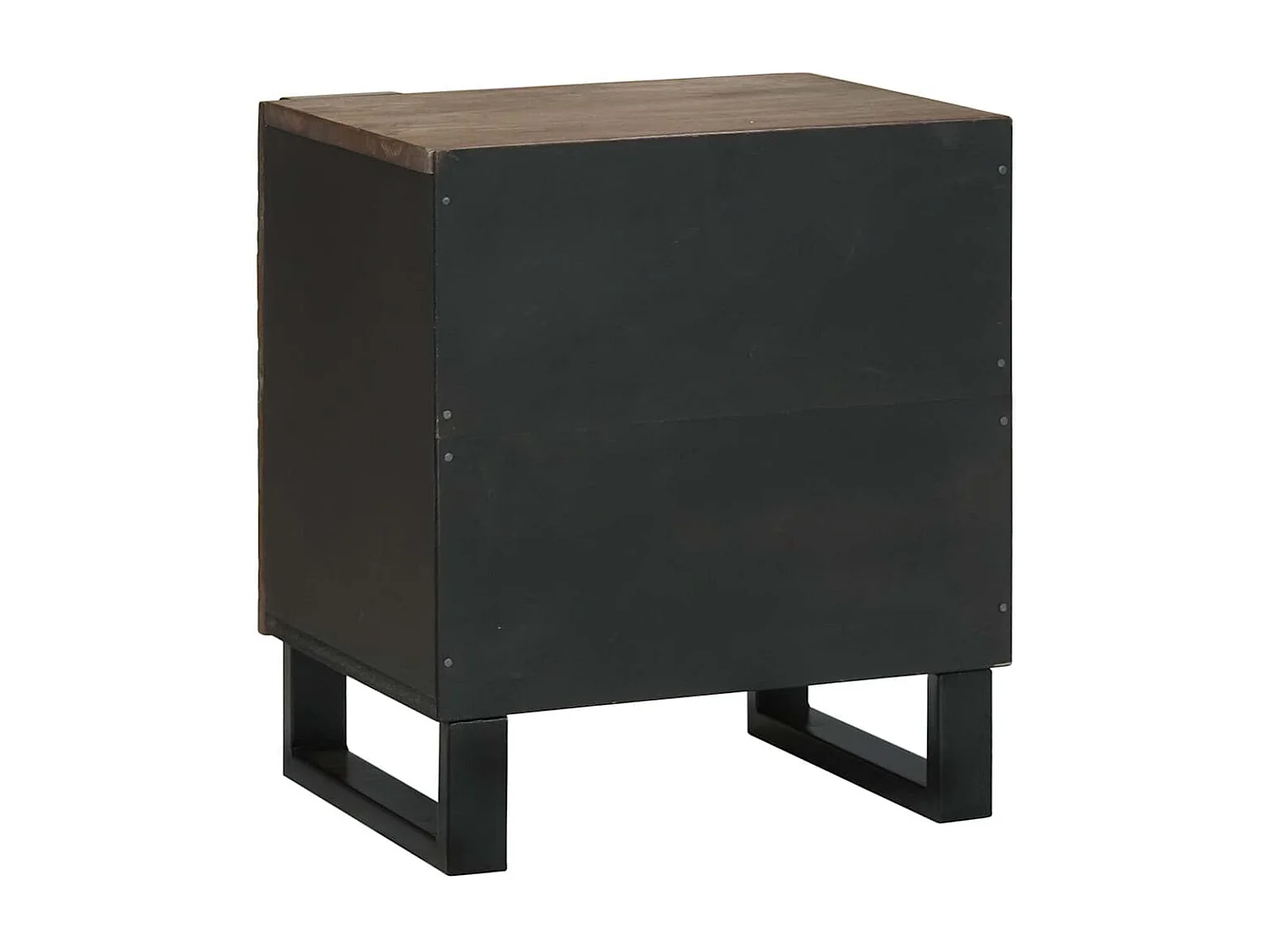 Nachttisch-Beistelltisch Walnuss 40 x 33 x 46 cm Massivholz Akazie SHL13625