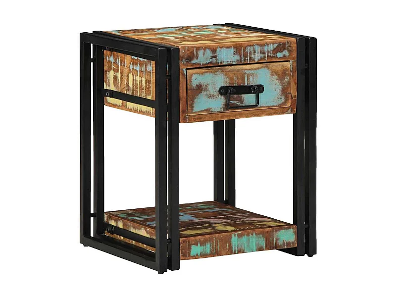 Table de chevet Lot de 2 avec tiroirs 40x40x50 cm