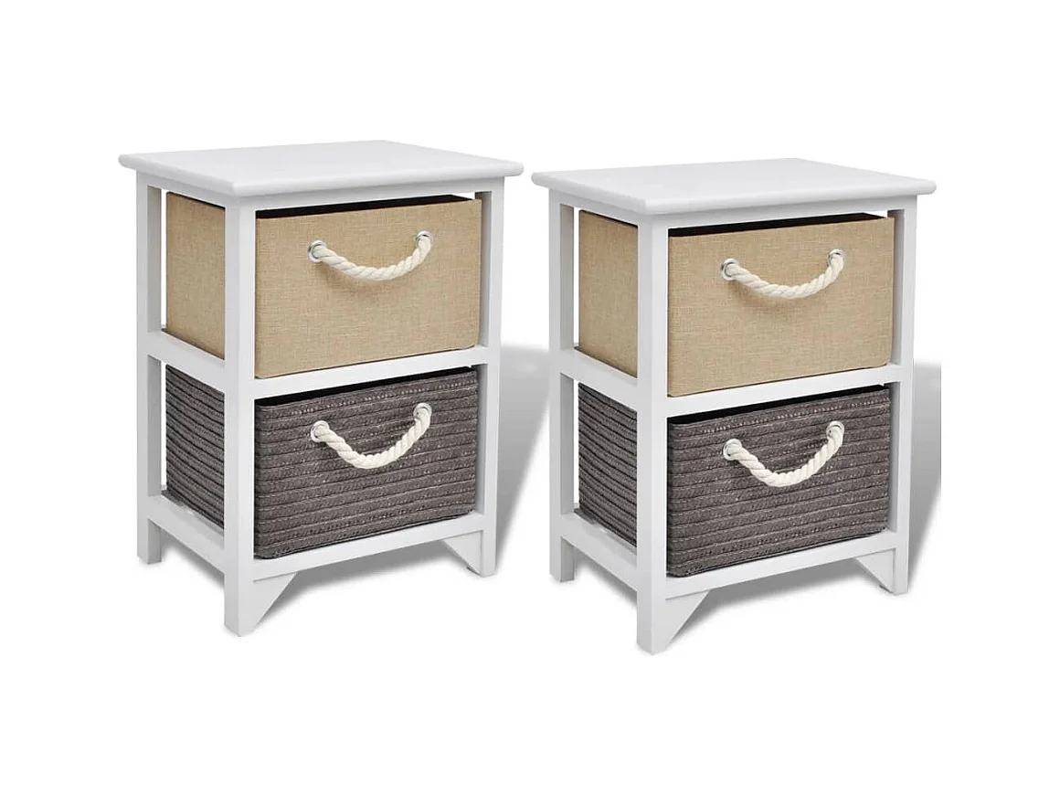 Mesitas de noche | Mesilla de noche 2 unidades madera