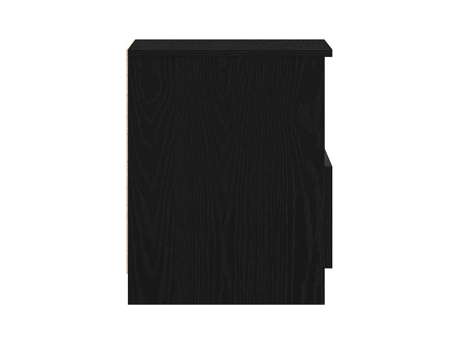 Mesita de Noche | Armario de Noche | Mesilla de noche con cajón Roble negro 40x40x50 cm