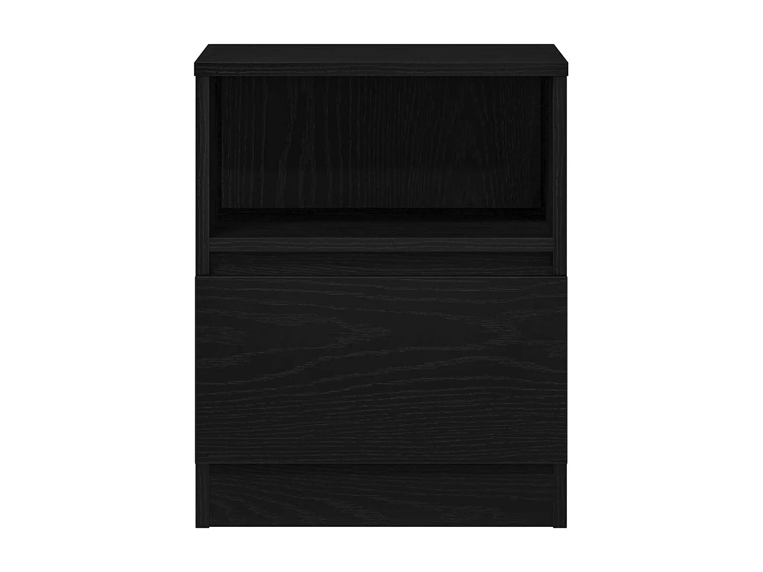 Nachttisch-Beistelltisch Schwarz Eichen-Optik 40 x 40 x 50 cm Holzwerkstoff SHL68220