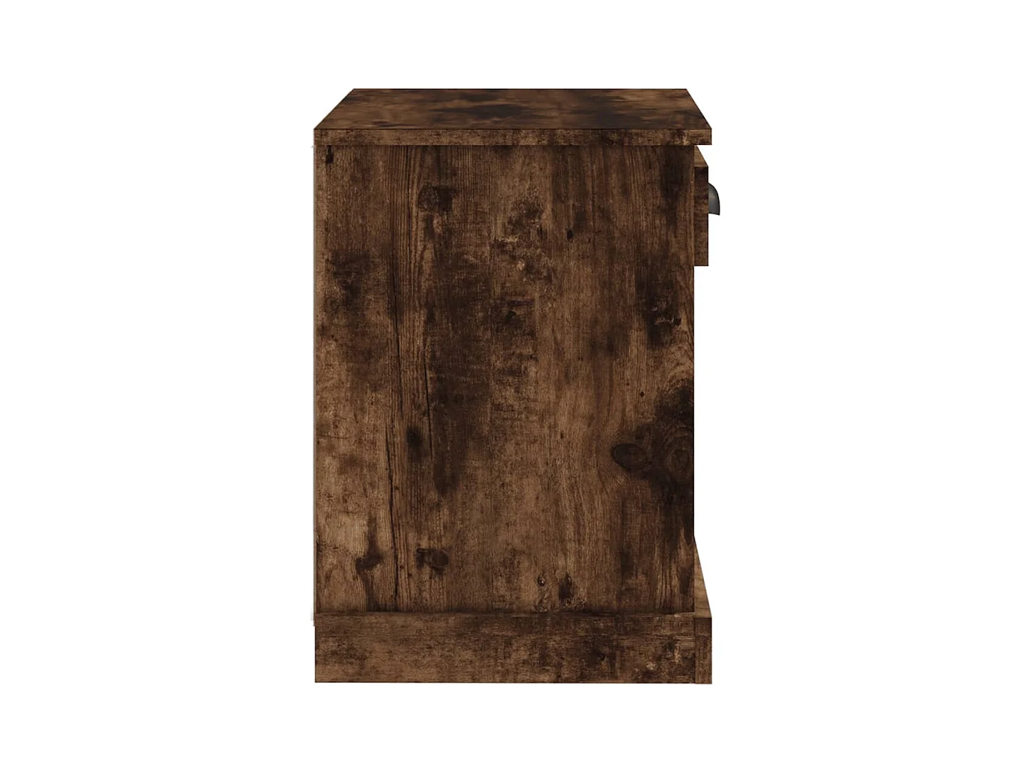 Pack de 2 Mesitas de noche | Mesilla de noche color roble ahumado 43x36x50 cm