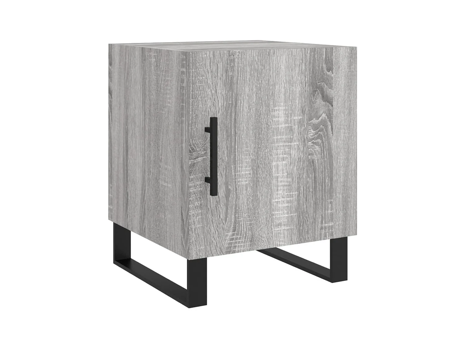 Lot de 2 Tables de chevet avec rangement sonoma gris 40x40x50cm bois d'ingénierie