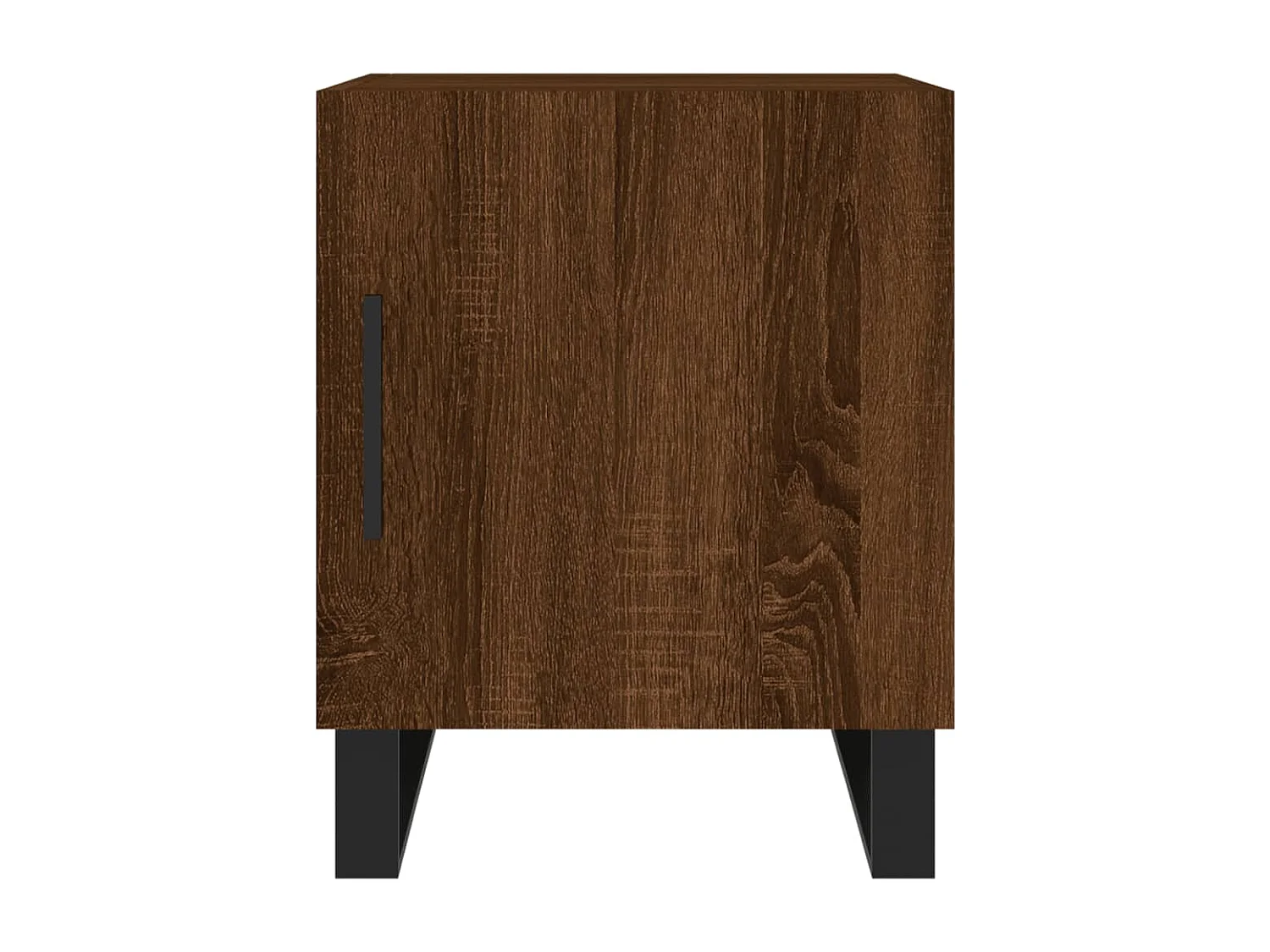 Nachttisch 2er Set-Beistelltisch-Nachttischkommode Braun Eichen-Optik 40x40x50 cm Holzwerkstoff SHL48746