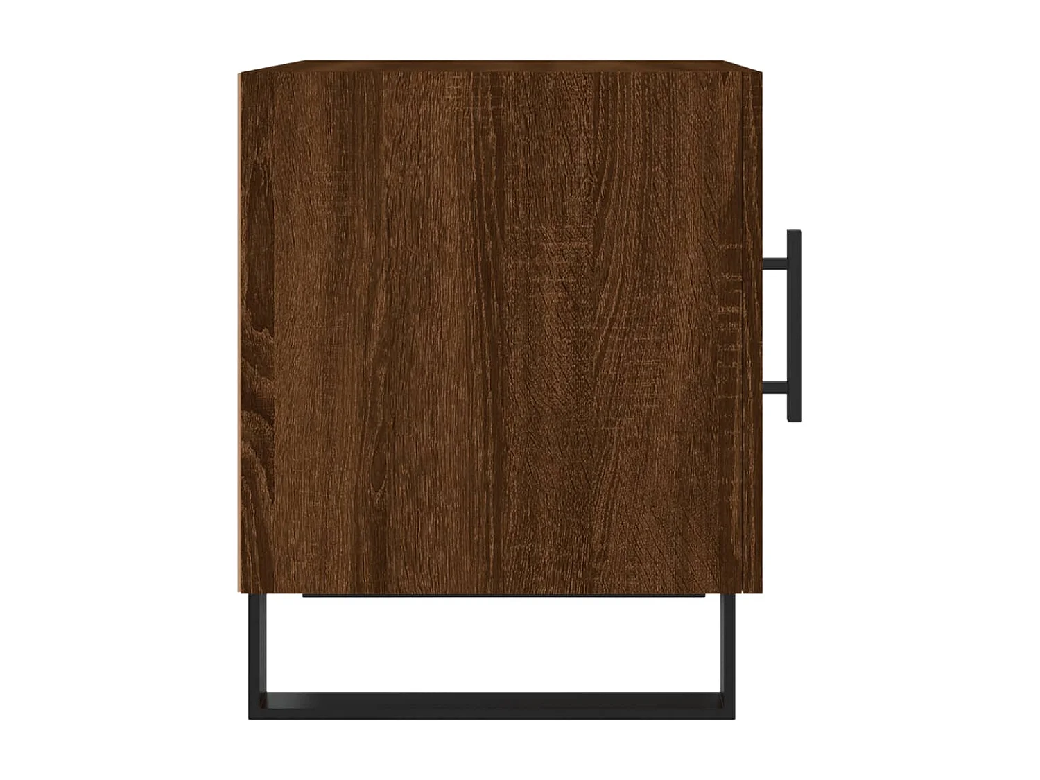 Nachttisch 2er Set-Beistelltisch-Nachttischkommode Braun Eichen-Optik 40x40x50 cm Holzwerkstoff SHL48746