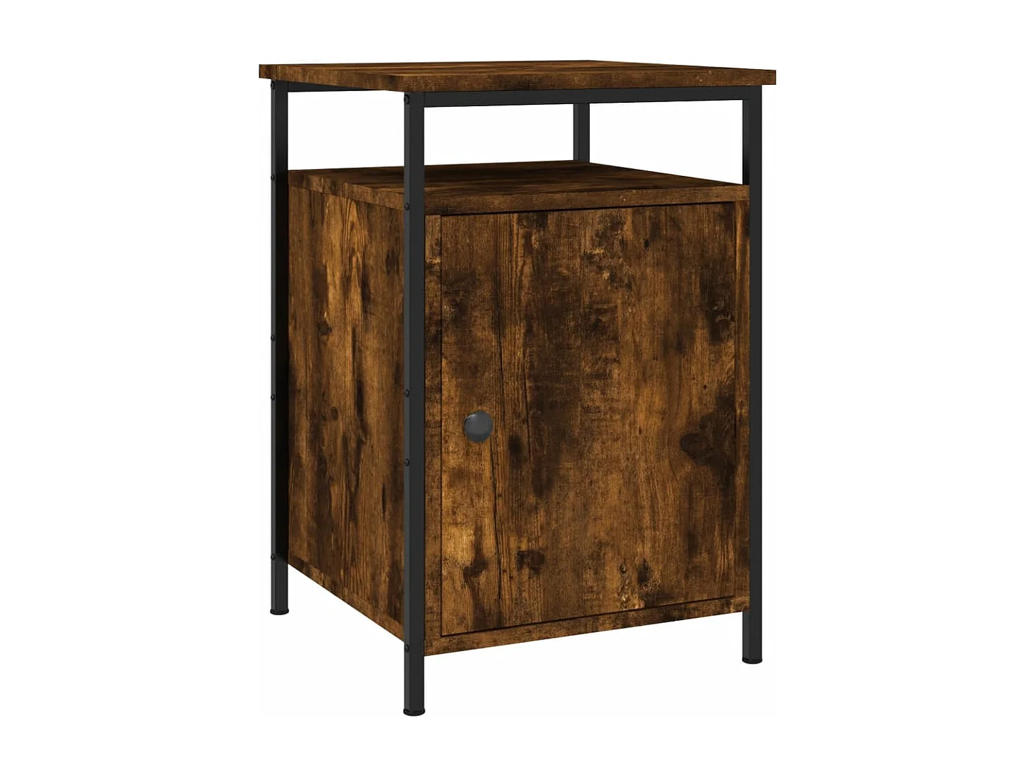 Mesitas de noche | Mesilla de noche 2 uds madera contrachapada roble humo 40x42x60 cm