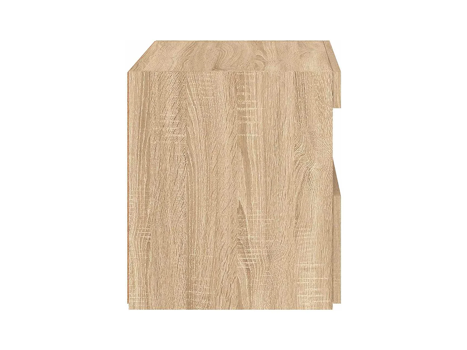 Pack 2 uds Mesitas de noche | Mesilla de noche con luces LED roble Sonoma 50x40x45 cm