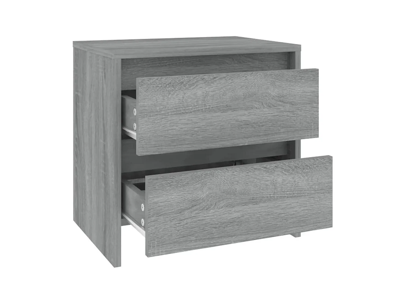 Mesita de noche | Mesilla de noche madera de ingeniería gris Sonoma 45x34,5x44,5cm