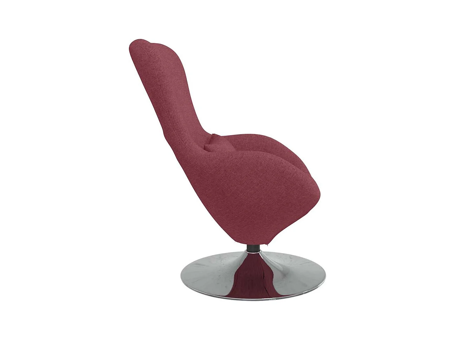Sillón de relax | Sillón huevo Rojo vino tinto 63x73x90 cm tela SHL4083