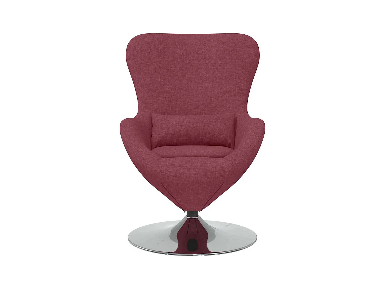 Chaise de Salon-Fauteuil œuf Rouge bordeaux tissu SHL1808