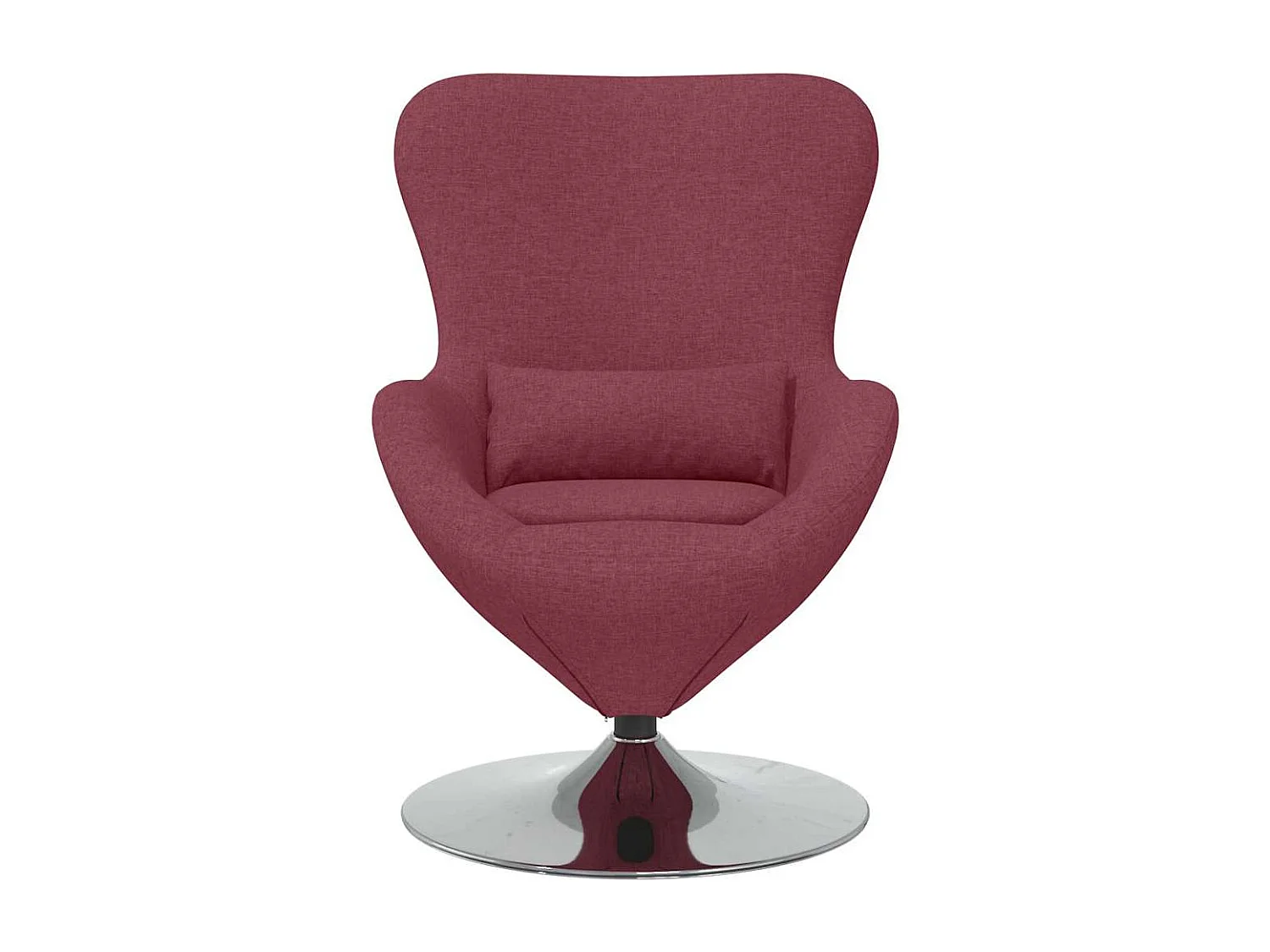 Eiersessel | Relaxsessel indoor Weinrot 63x73x90 cm Stoff SHL2921