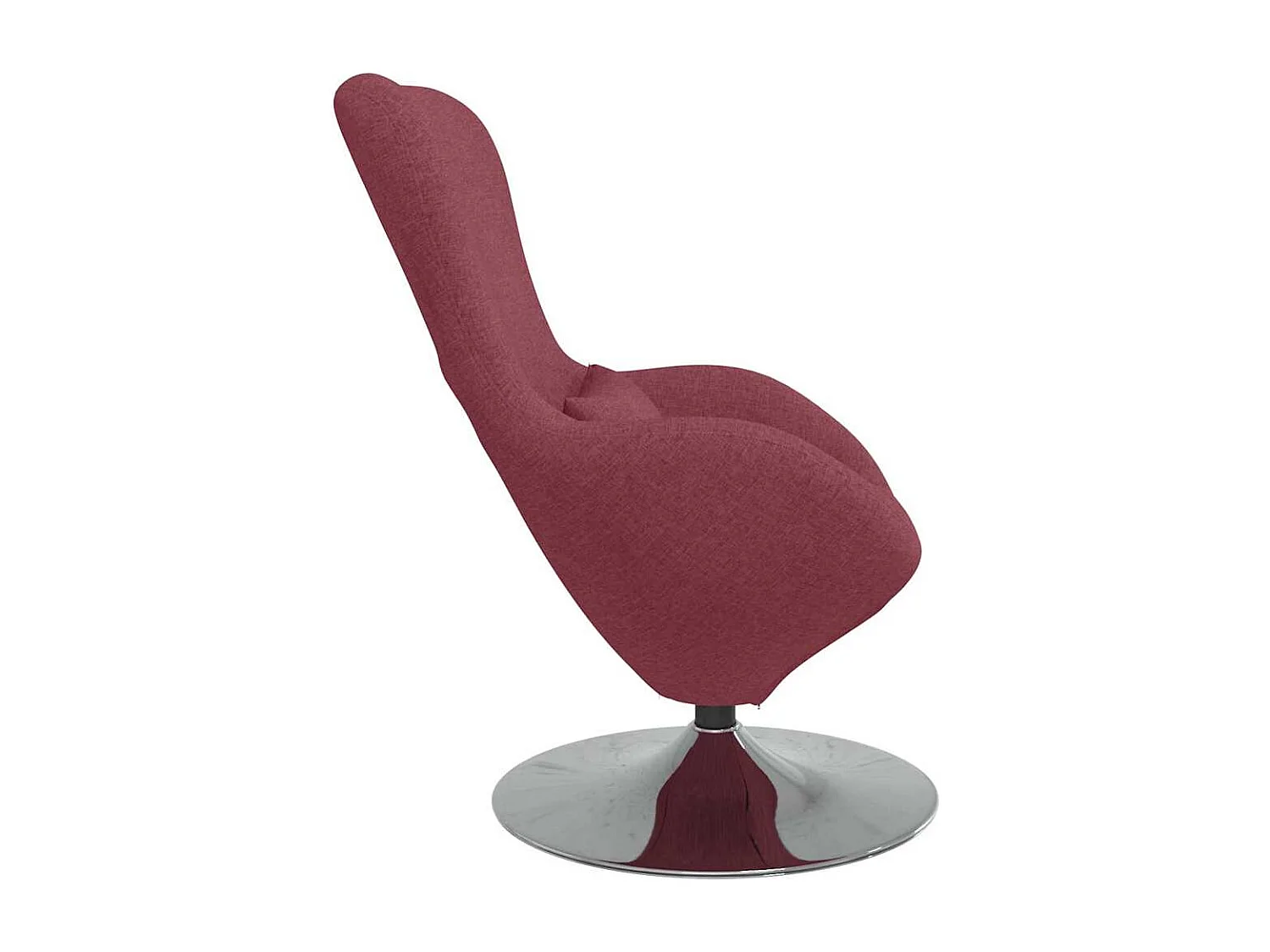 Eiersessel | Relaxsessel indoor Weinrot 63x73x90 cm Stoff SHL2921