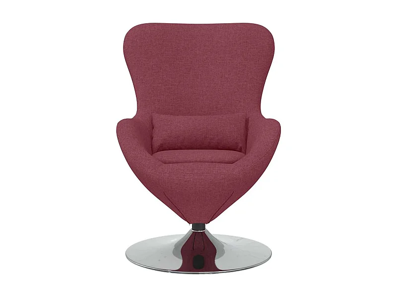 Eiersessel | Relaxsessel indoor Weinrot 63x73x90 cm Stoff SHL2921