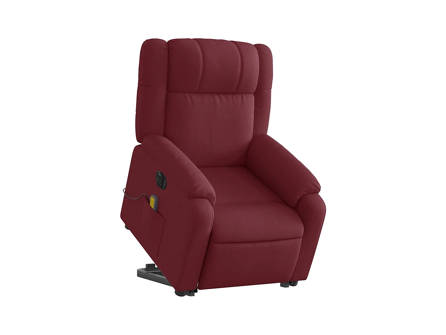Poltrona elevatória de massagens elétrica tecido vermelho tinto SHL586300