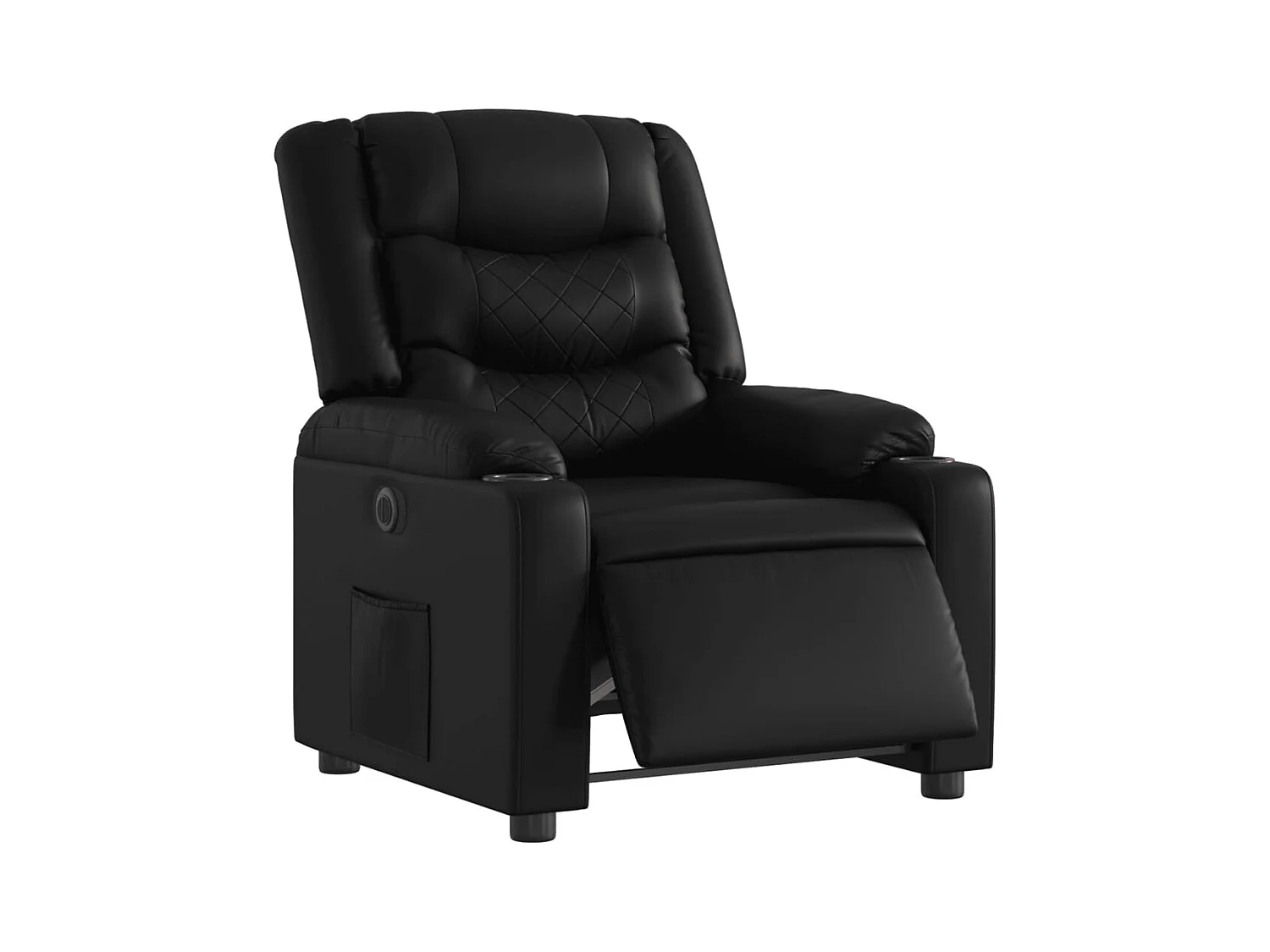 Fauteuil inclinable électrique-Chaise de relax-Fauteuil salon Noir Similicuir SHL1937