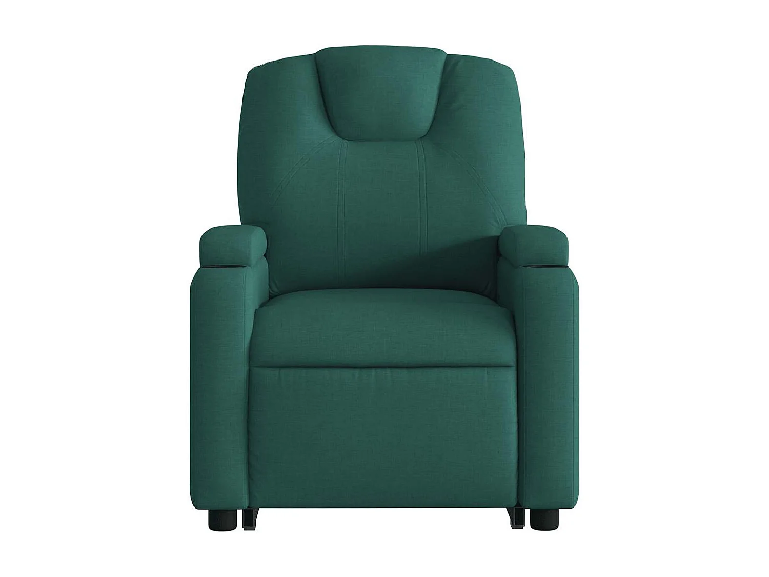 Silla de masaje reclinable de pie de tela verde oscura SHL4236