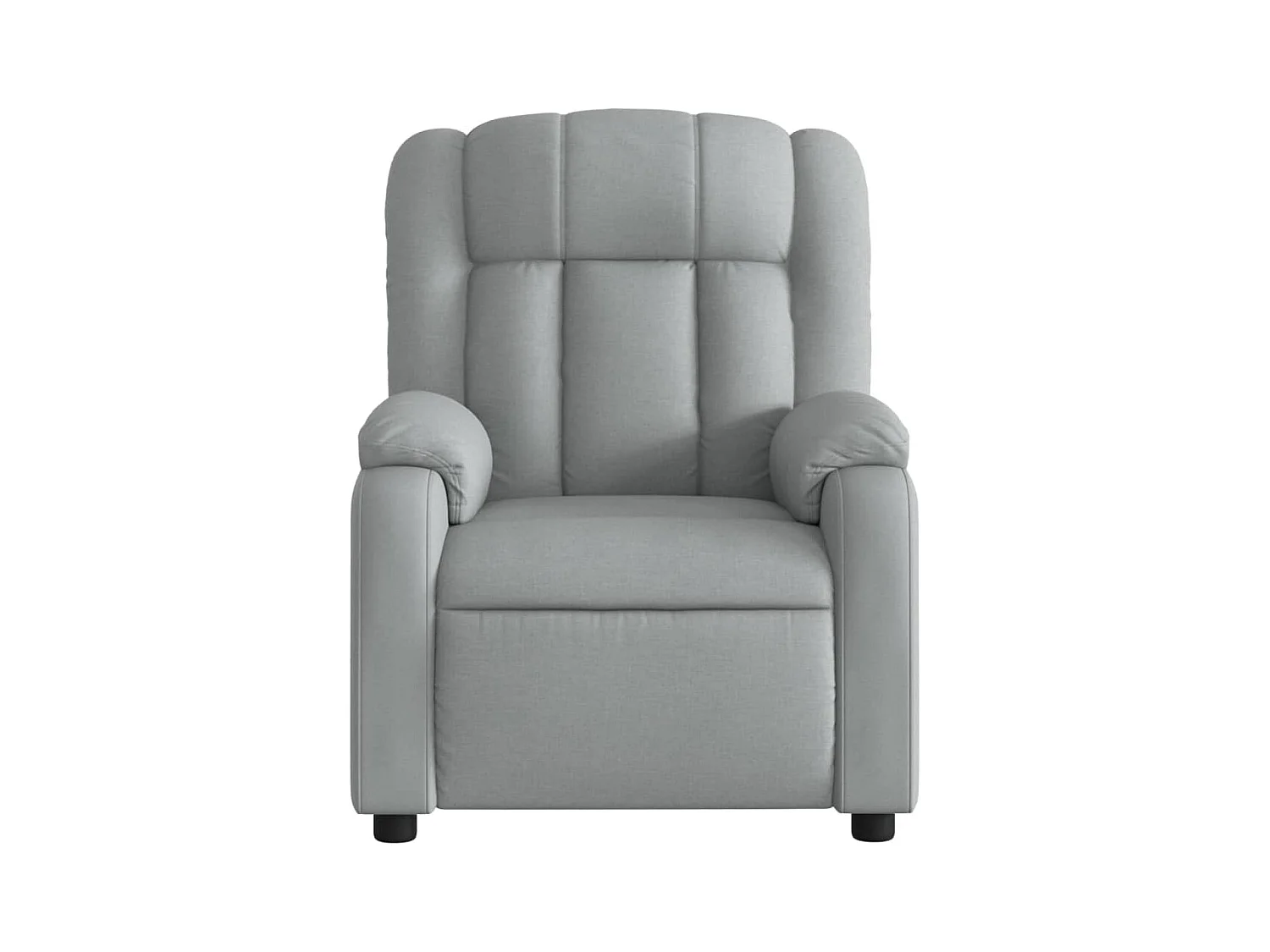 Fauteuil inclinable-Chaise de relax-Fauteuil de Massage gris clair tissu SHL5346
