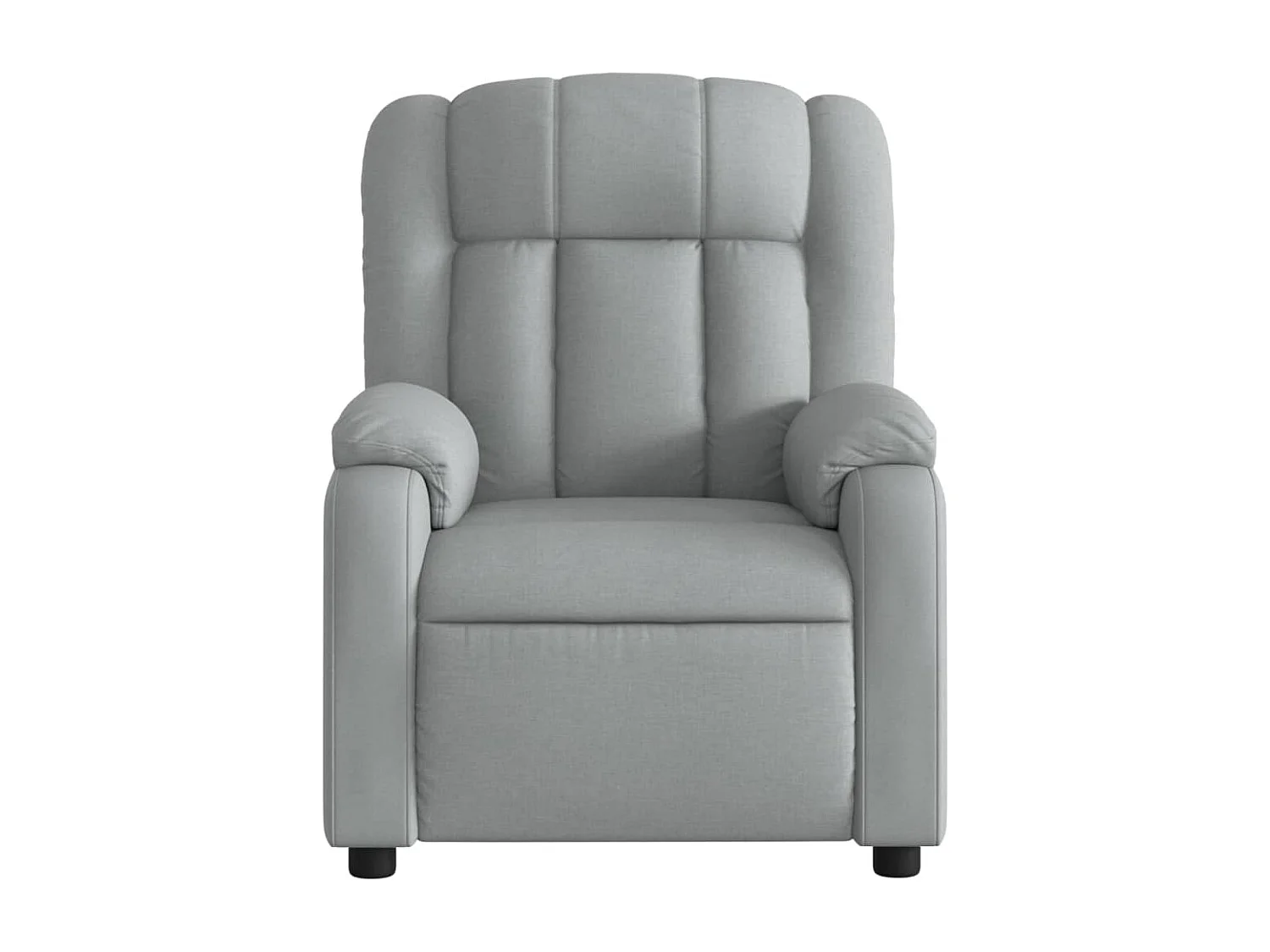 Fauteuil inclinable-Chaise de relax-Fauteuil de Massage gris clair tissu SHL5346