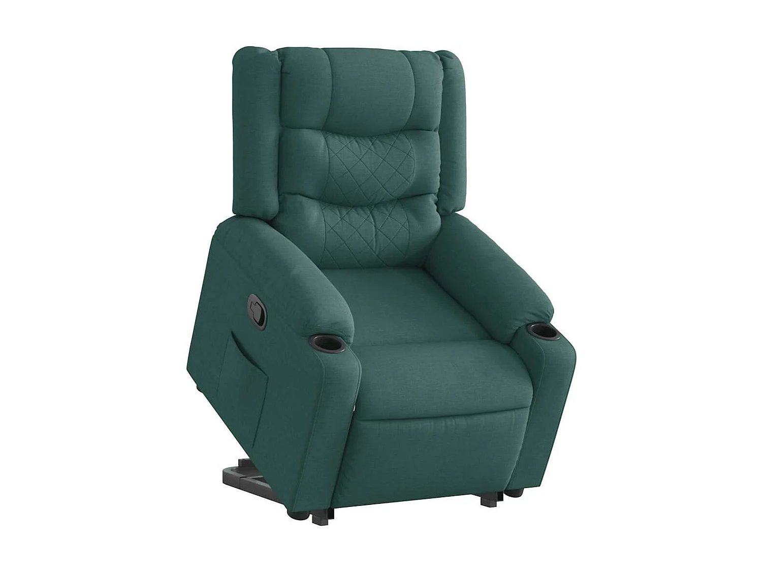 Sillón de relax | Silla | Sillón reclinable elevable tela verde oscuro SHL7143