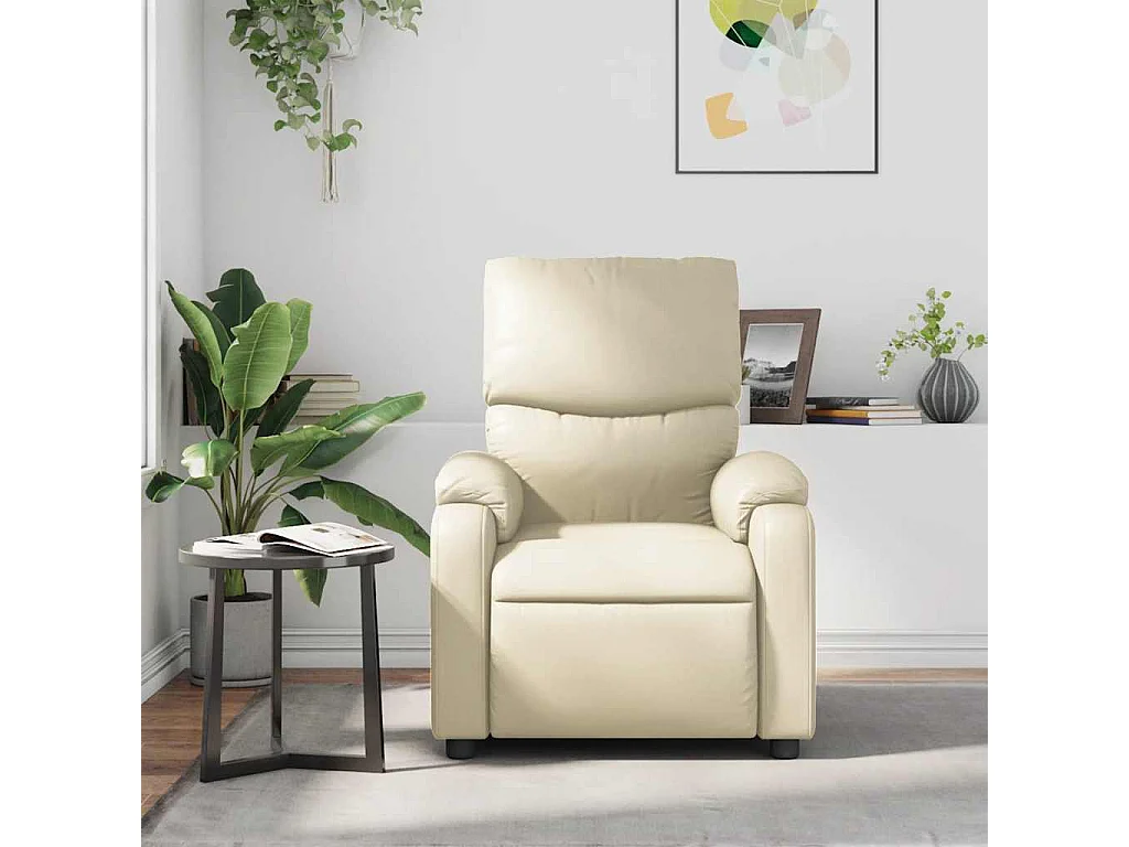 Massagesessel | Relaxsessel Creme Kunstleder SHL64250