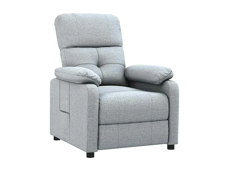 Sillón de relax | Sillón reclinable de tela gris claro SHL4089