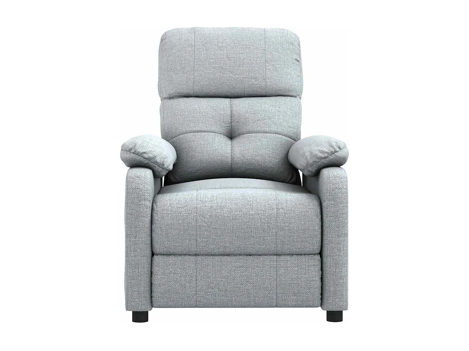Poltrona Salotto | Sedia | Poltrona Reclinabile in Tessuto Grigio Chiaro SHL3417