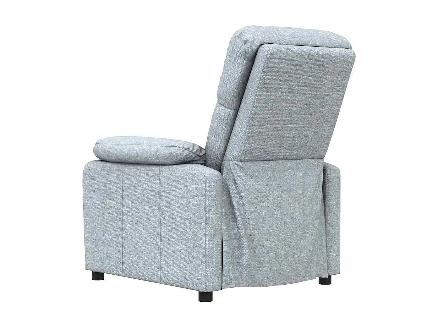 Poltrona Salotto | Sedia | Poltrona Reclinabile in Tessuto Grigio Chiaro SHL3417