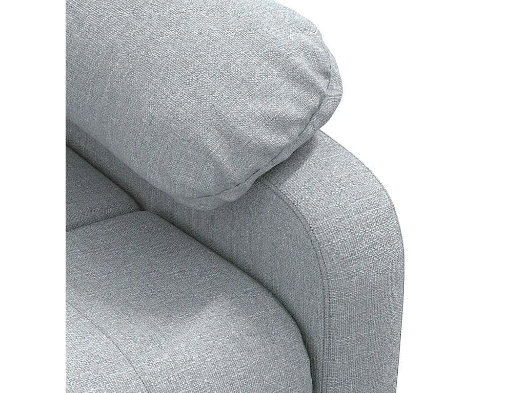 Poltrona Salotto | Sedia | Poltrona Reclinabile in Tessuto Grigio Chiaro SHL3417