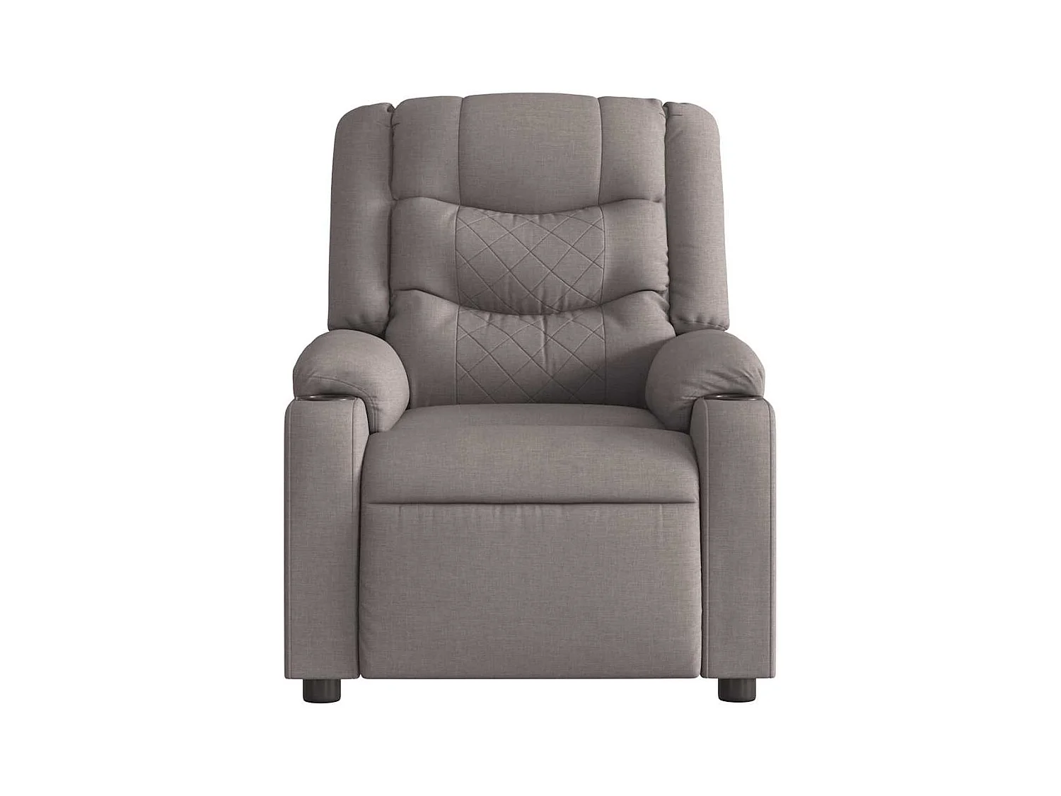 Sillón de salón | Silla | Sillón de masaje reclinable de tela gris taupé SHL7972