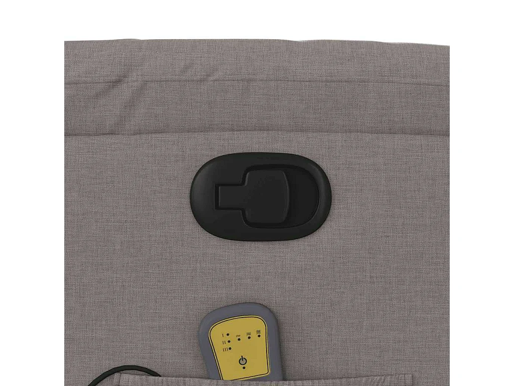 Sillón de salón | Silla | Sillón de masaje reclinable de tela gris taupé SHL7972