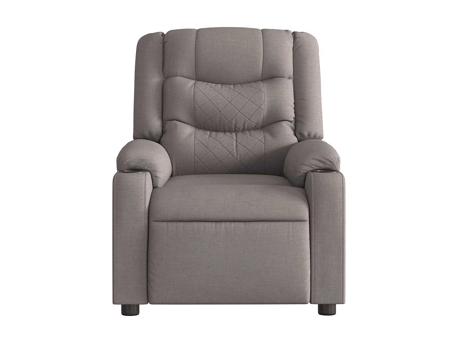Fauteuil inclinable-Chaise de relax-Fauteuil de Massage Taupe Tissu SHL1322