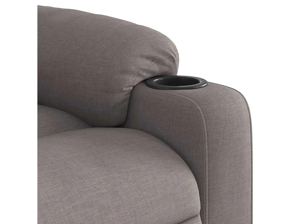 Fauteuil inclinable-Chaise de relax-Fauteuil de Massage Taupe Tissu SHL1322