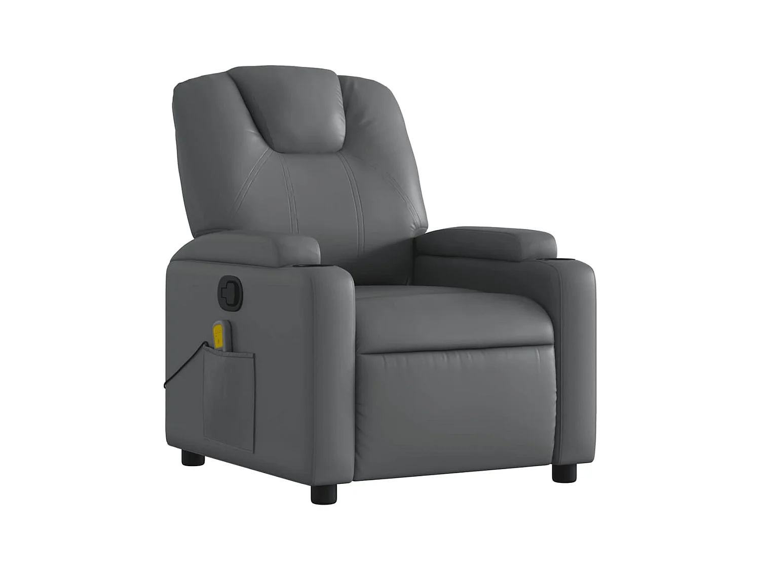 Sillón de salón | Silla | Sillón de masaje reclinable cuero sintético gris SHL5761
