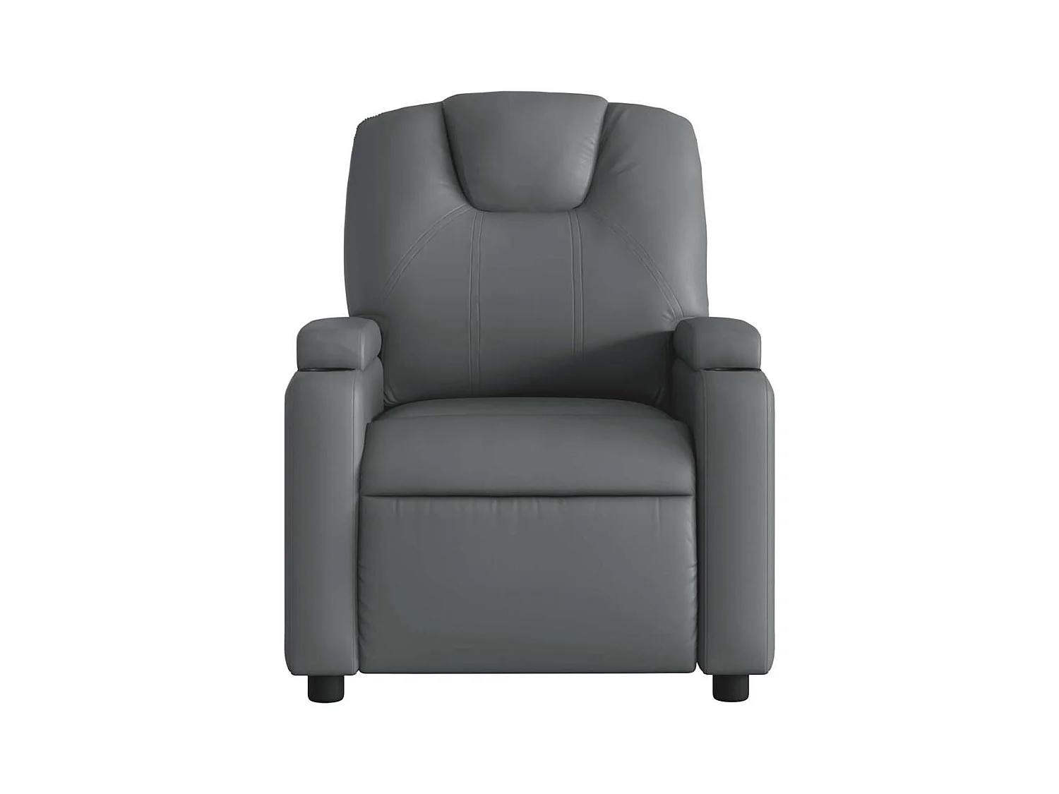 Sillón de salón | Silla | Sillón de masaje reclinable cuero sintético gris SHL5761
