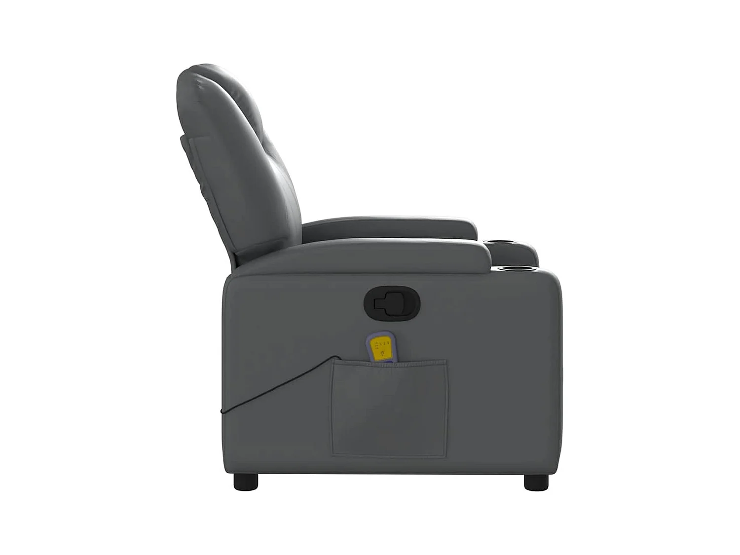 Sillón de salón | Silla | Sillón de masaje reclinable cuero sintético gris SHL5761