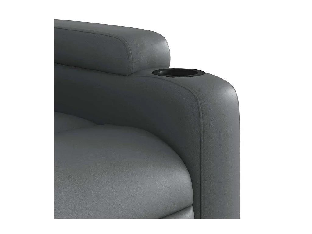 Sillón de salón | Silla | Sillón de masaje reclinable cuero sintético gris SHL5761